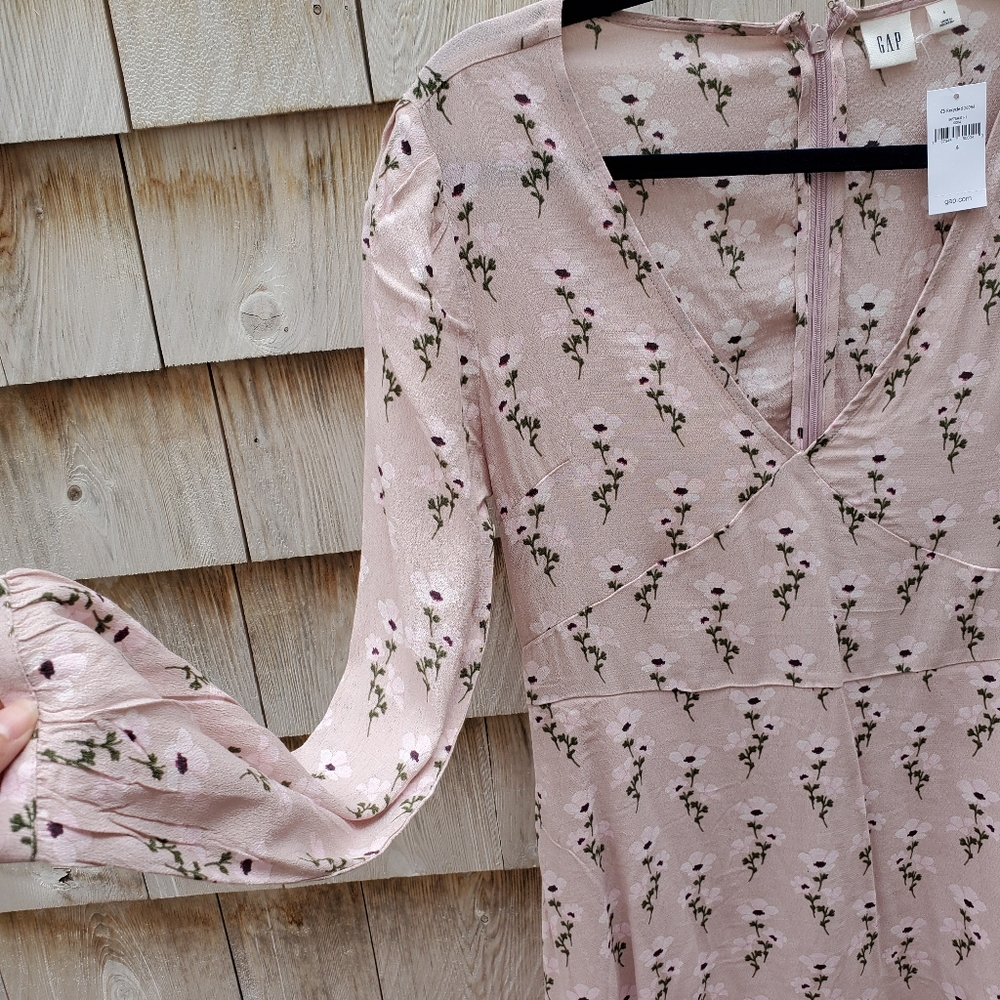 Pale pink GAP floral mini dress